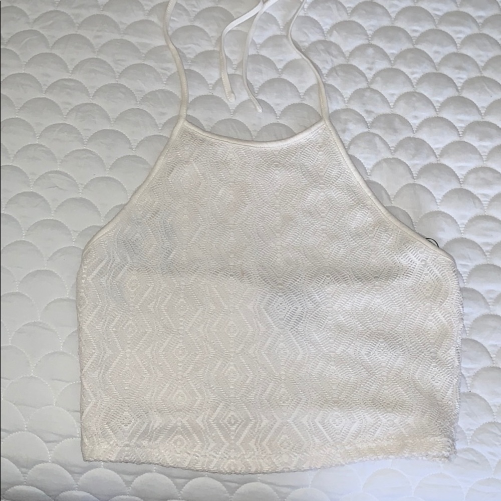 Forever 21 open back crop top